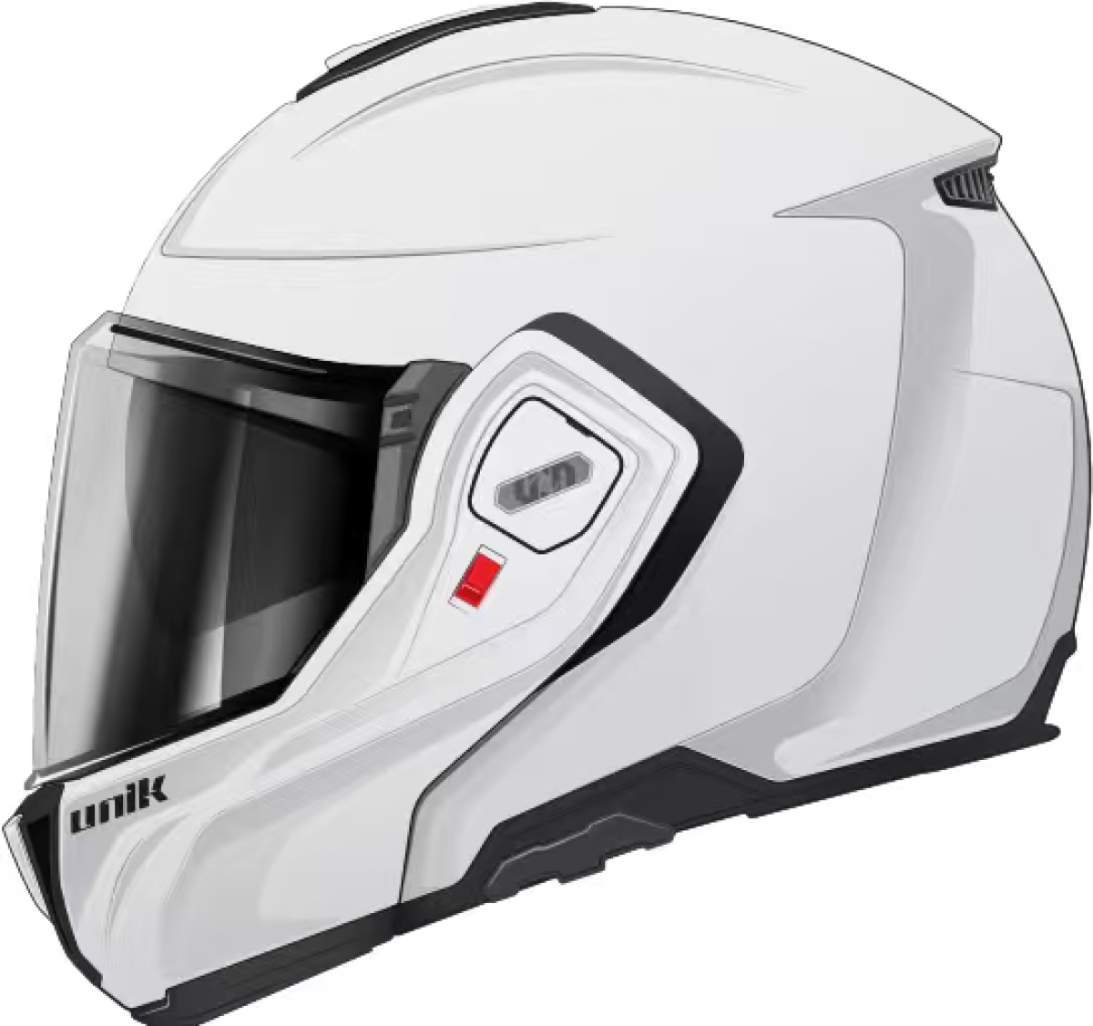 CASCO FLIP-BACK UNIK CON GAFA SOLAR SPECTRUM DV, BLANCO, TALLA L (59-60)