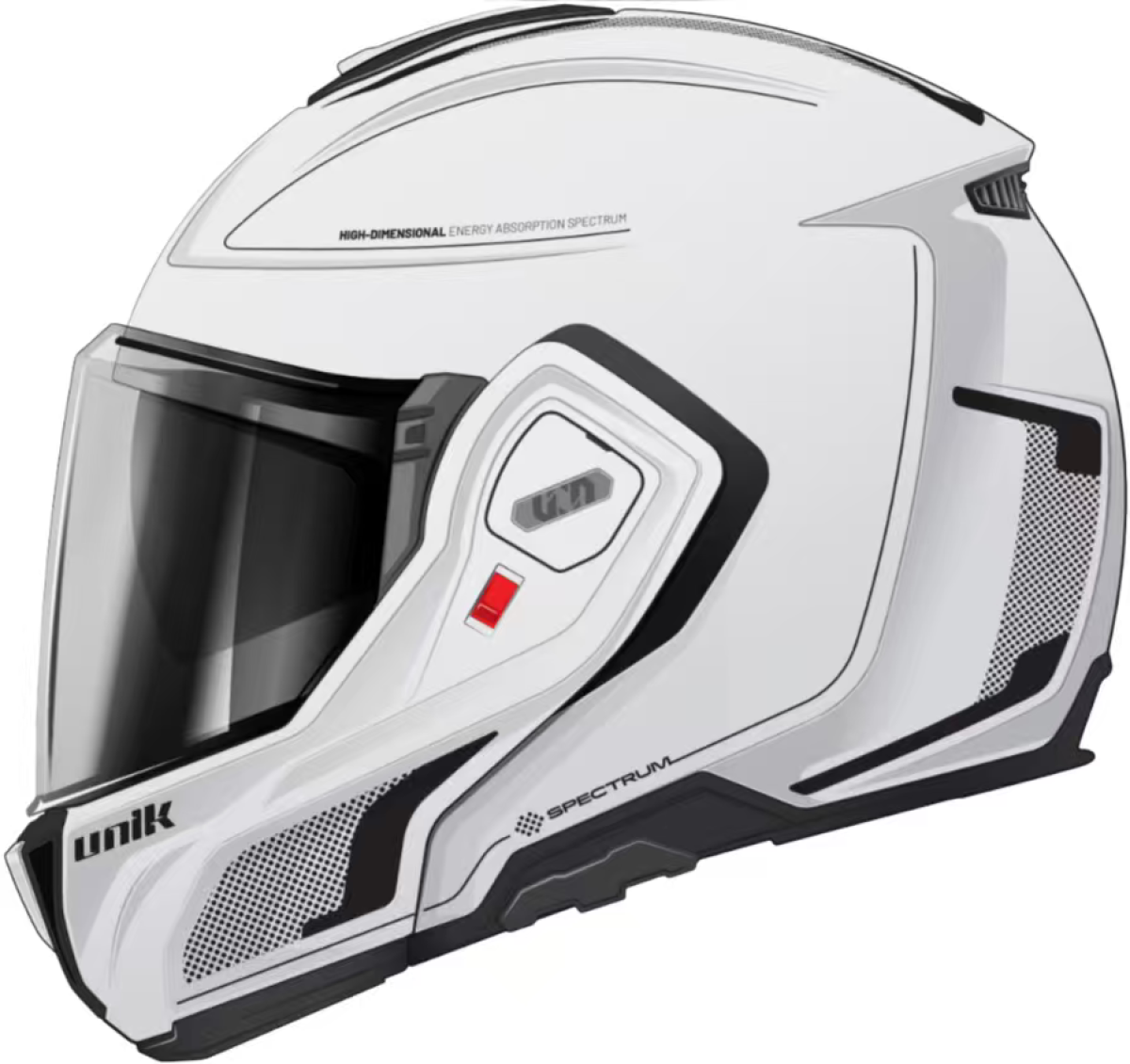 CASCO FLIP-BACK UNIK CON GAFA SOLAR SPECTRUM DV, DOTTY BLACK/WHITE, TALLA L (59-60)