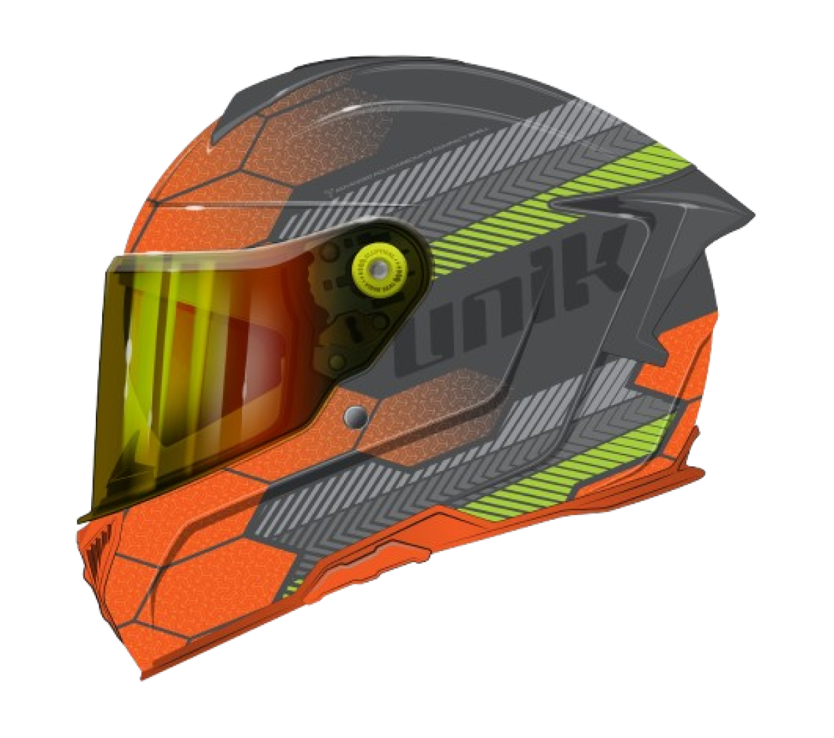 CASCO INTEGRAL UNIK+GAFA SOLAR ULTRA DV, HONEY GREY ORANGE, TALLA L (59-60)