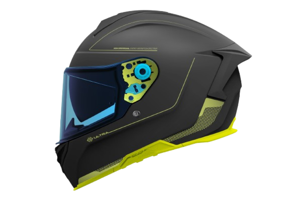 CASCO INTEGRAL UNIK+GAFA SOLAR ULTRA DV, MICRODOT MATT BLACK/YELLOW, TALLA L (59-60)