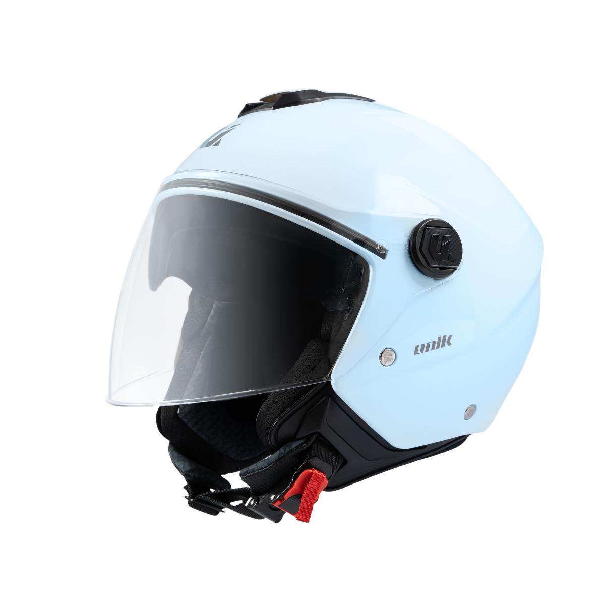CASCO JET UNIK CON GAFA SOLAR VERTEX DV, BABY BLUE, TALLA  M (57-58)