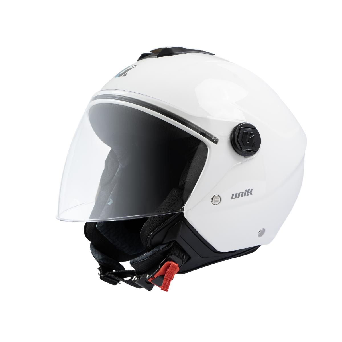 CASCO JET UNIK CON GAFA SOLAR VERTEX DV, BLANCO, TALLA  L (59-60)