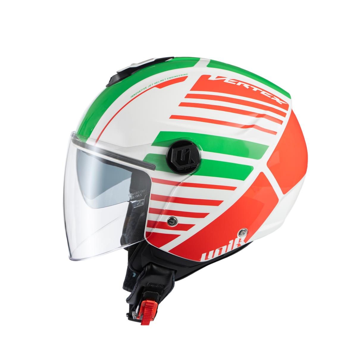 CASCO JET UNIK CON GAFA SOLAR VERTEX DV, BRICKS ITALY, TALLA L (59-60)