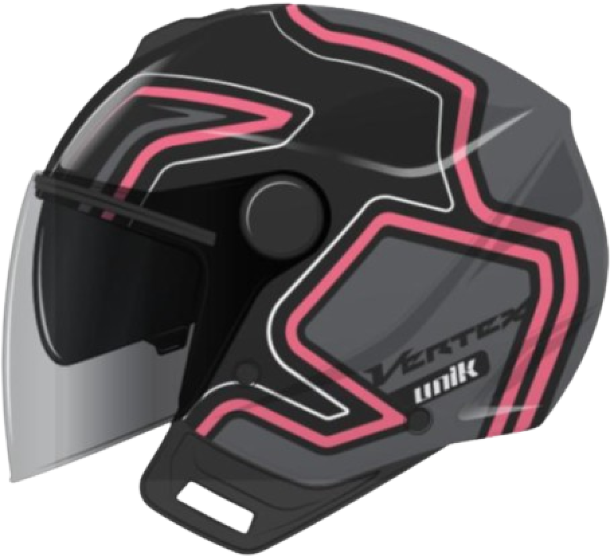 CASCO JET UNIK CON GAFA SOLAR VERTEX DV, CIRCUIT PINK, TALLA  M (57-58)