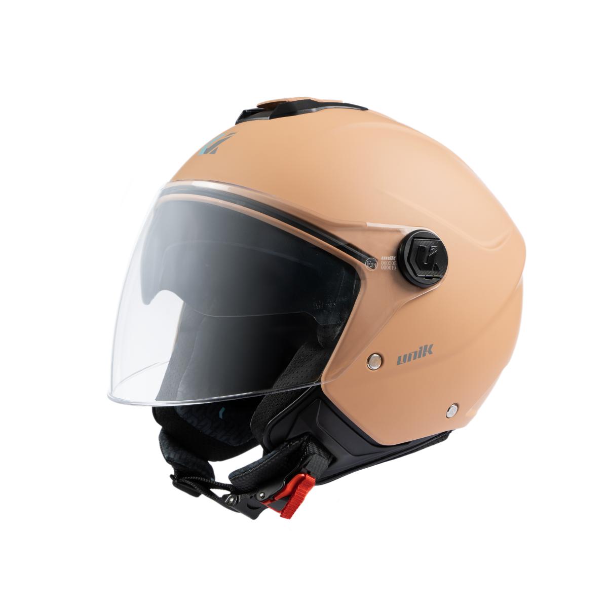 CASCO JET UNIK CON GAFA SOLAR VERTEX DV, LIGHT BEIGE, TALLA L (59-60)