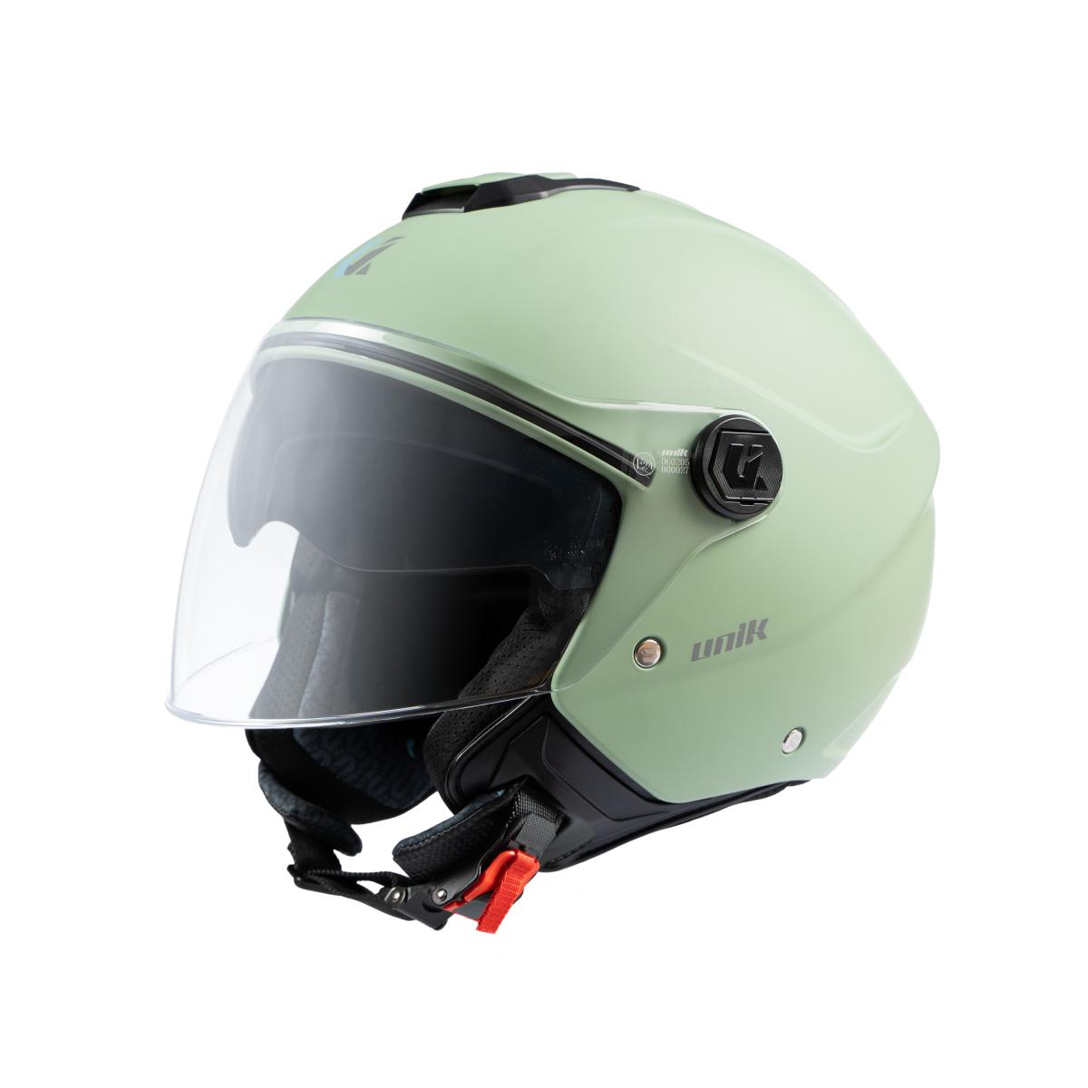 CASCO JET UNIK CON GAFA SOLAR VERTEX DV, OLIVE GREEN, TALLA L (59-60)