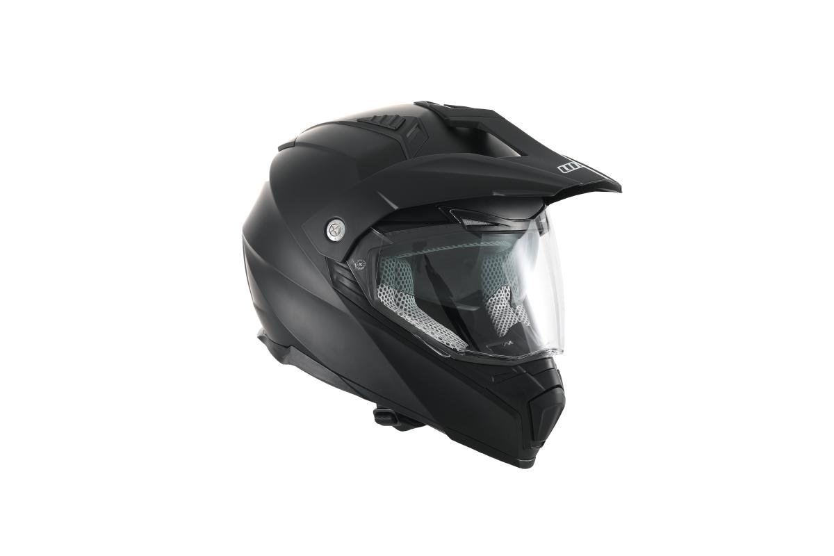 CASCO TRAIL UNIK CON GAFA SOLAR MARS DV, NEGRO MATE, TALLA  XL (61-62)