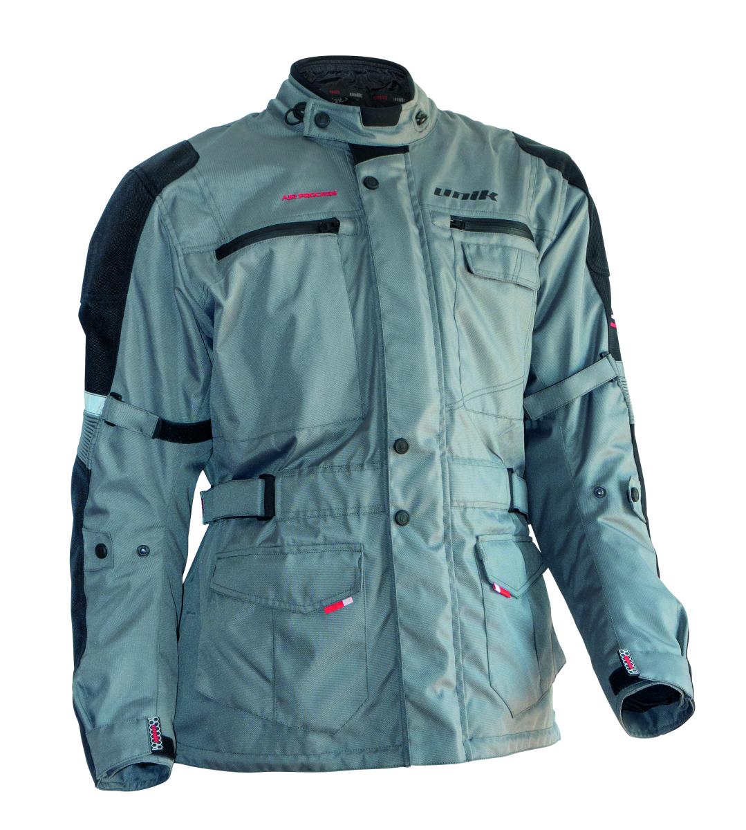 CHAQUETA INVIERNO TOURING TOP HOMBRE, UNIK "VZ-11", TALLA L, NEGRO/GRIS