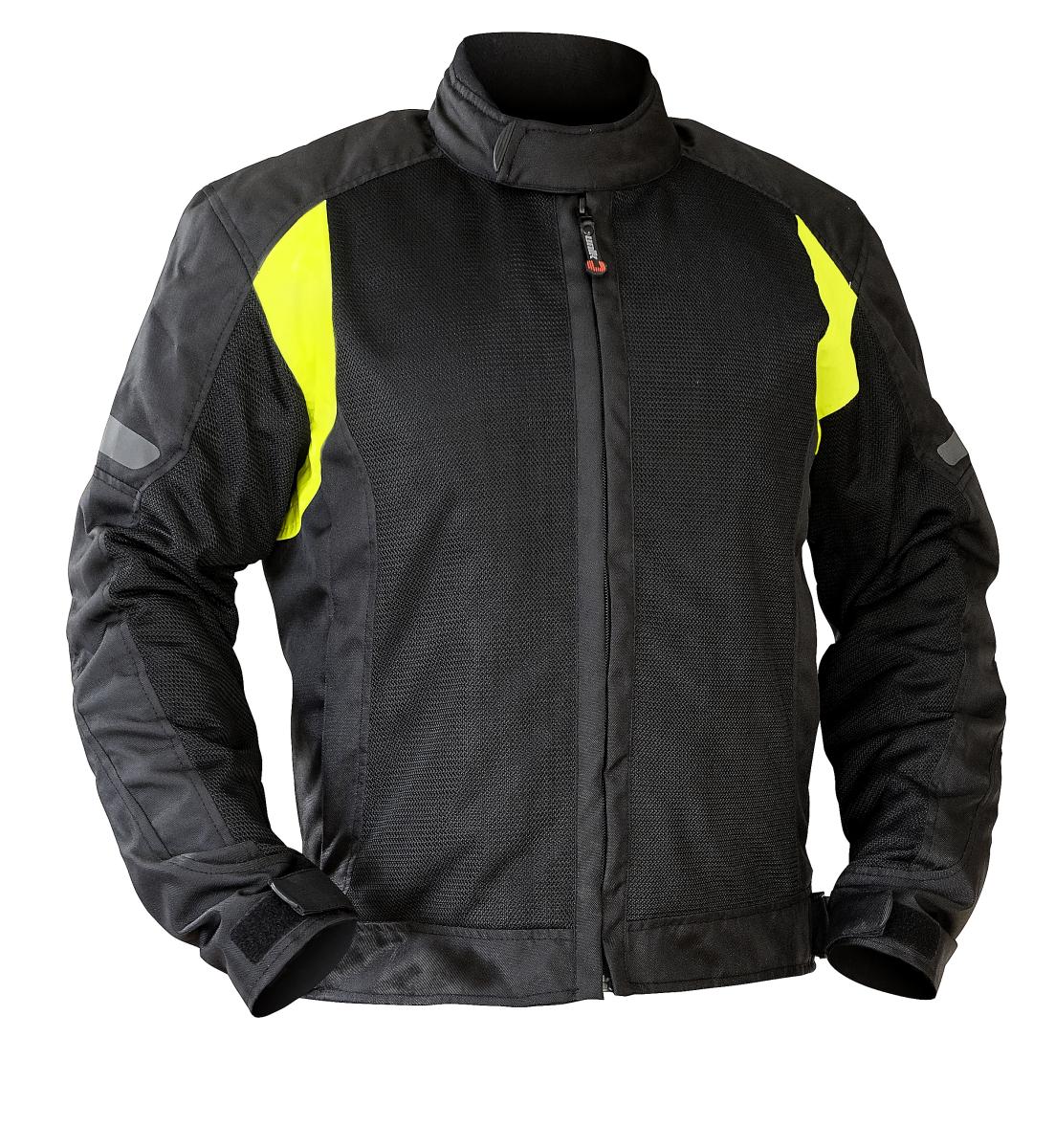 CHAQUETA VERANO HOMBRE UNIK "VZ-06" VENTILADA TALLA S, NEGRO/FLUOR