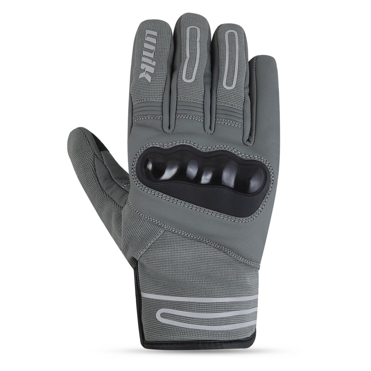 PAR GUANTES INVIERNO UNIK, "C-07, WEATHER TEX", CON PROTECCION, TALLA L (9), GRIS