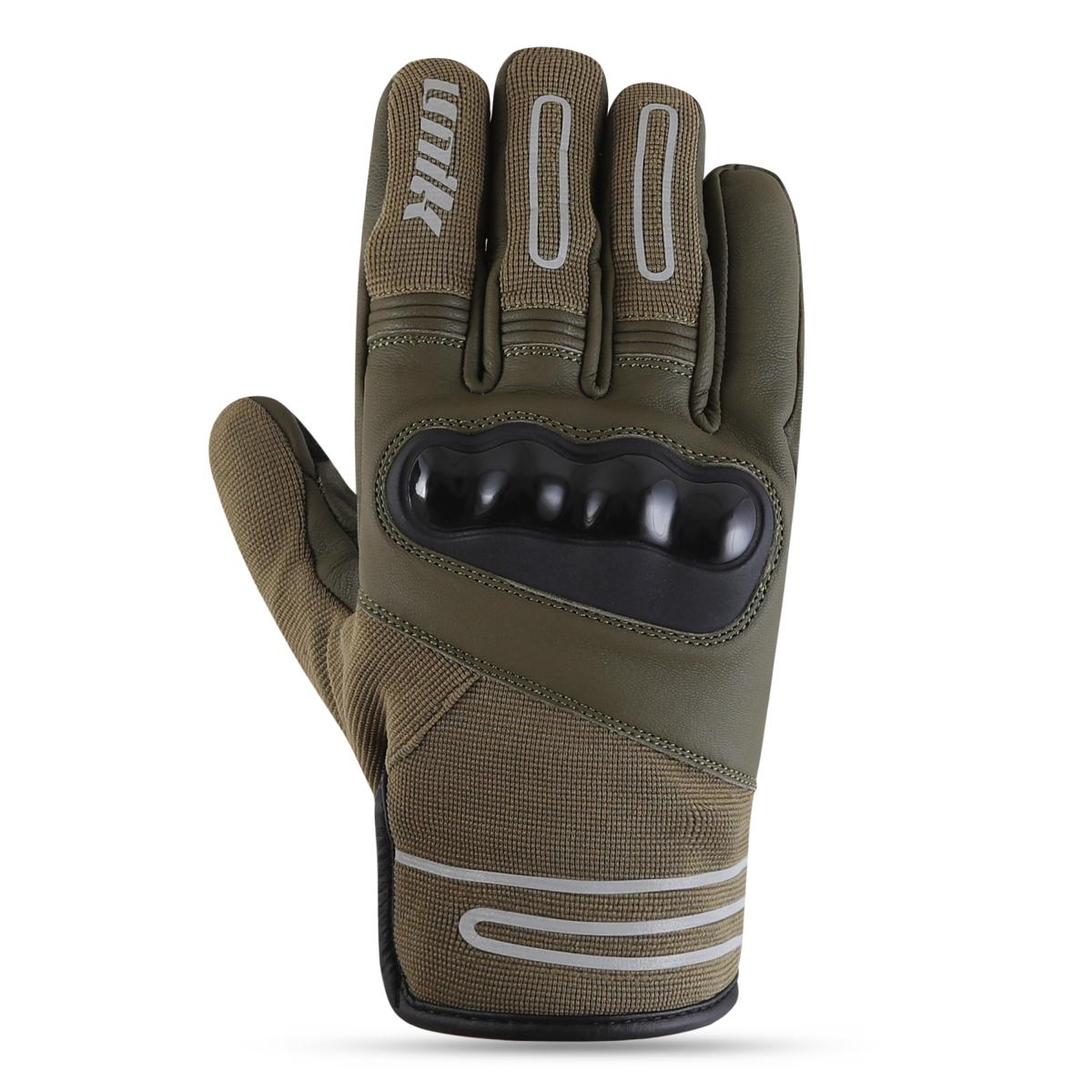 PAR GUANTES INVIERNO UNIK, "C-07, WEATHER TEX", CON PROTECCION, TALLA L (9), OLIVE GREEN