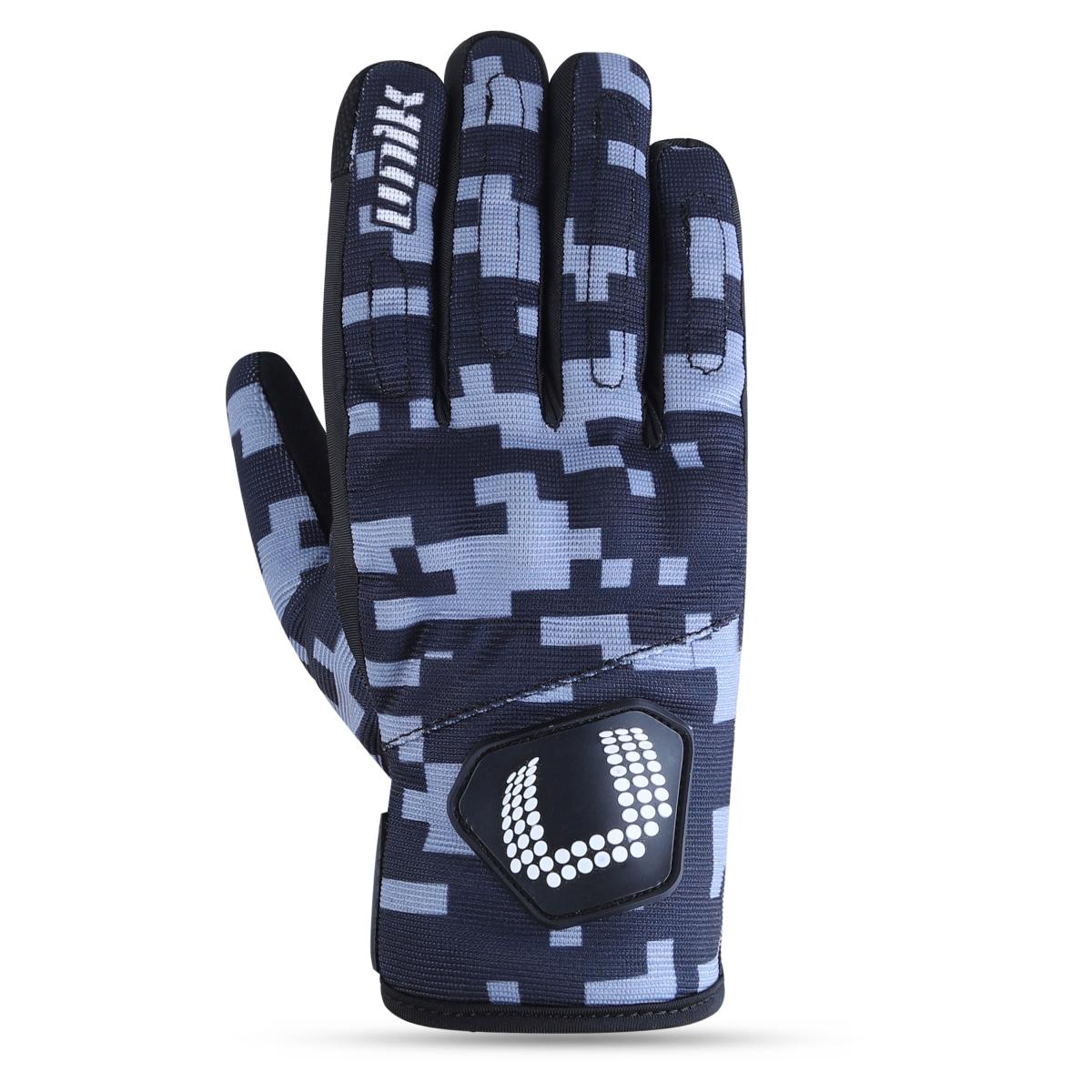 PAR GUANTES UNIK "C-01, WEATHER TEX" CON PROTECCION, TALLA L (9), CAMO GREY