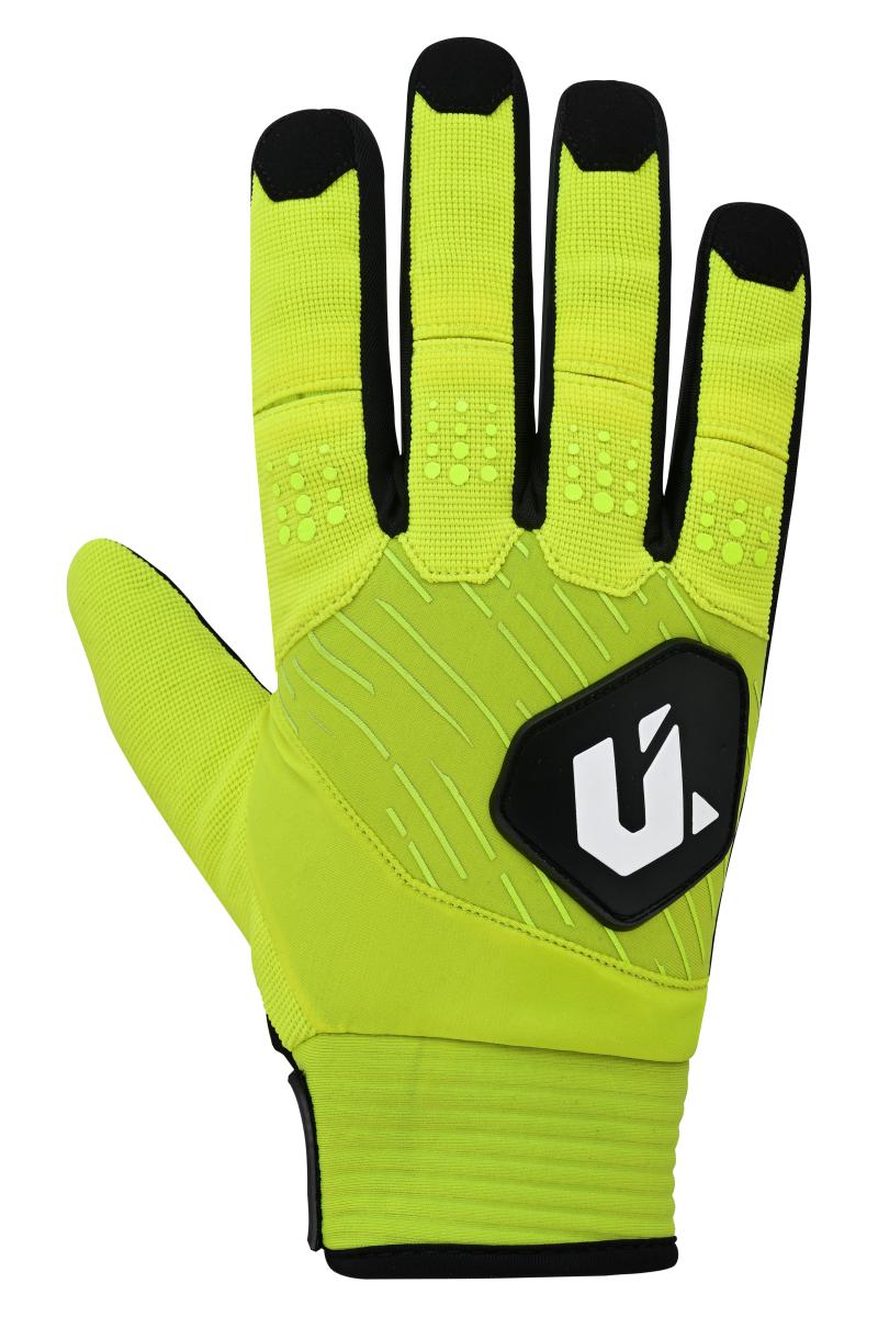 PAR GUANTES UNIK "C-05, WEATHER TEX" CON PROTECCION, TALLA L (9), NEGRO/FLUOR