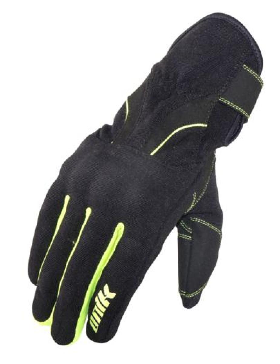 PAR GUANTES UNIK "C-53, POLARTEC" CON PROTECCION, TALLA S (7), NEGRO/FLUOR