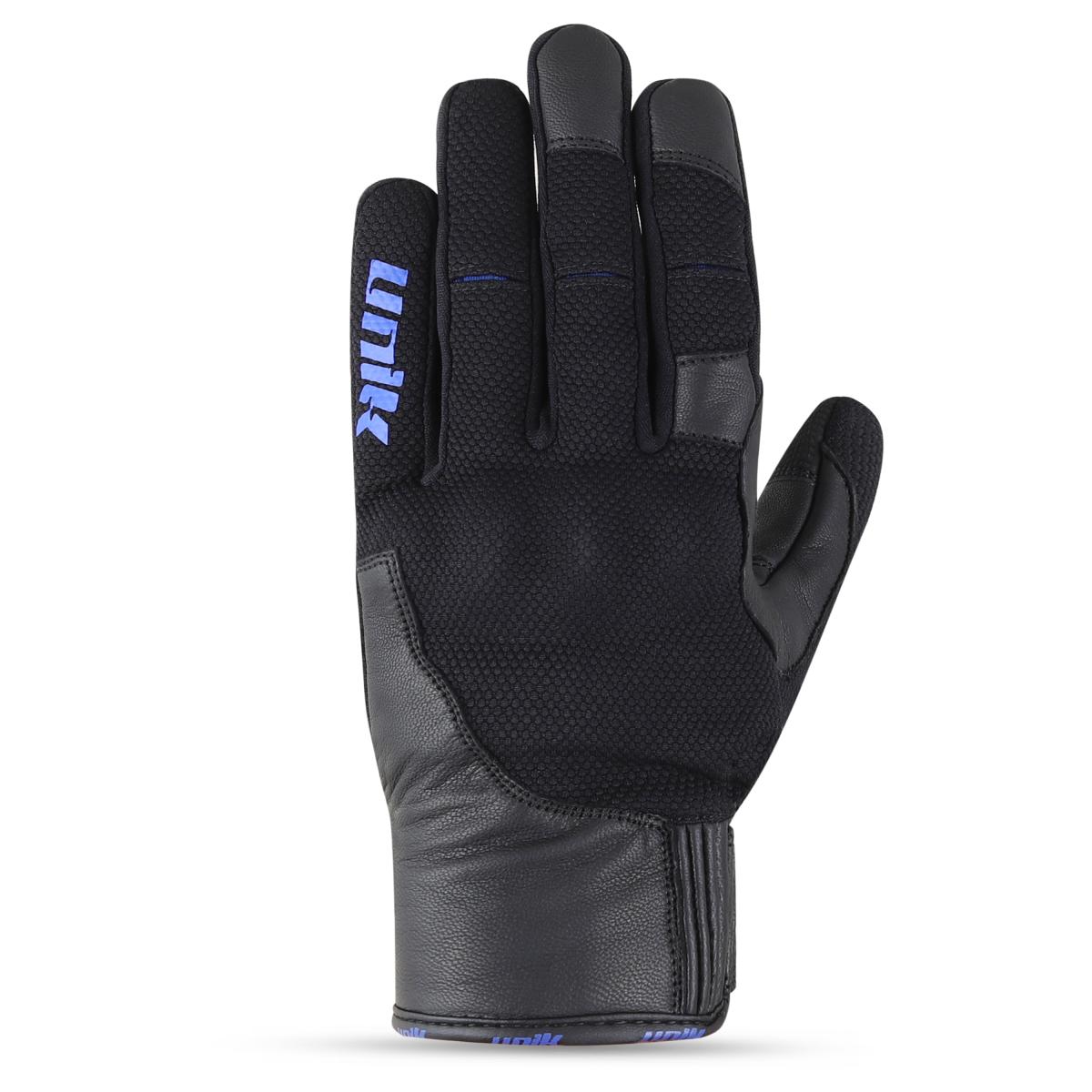 PAR GUANTES UNIK, "C-81", CON PROTECCION, TALLA L (9), NEGRO/AZUL