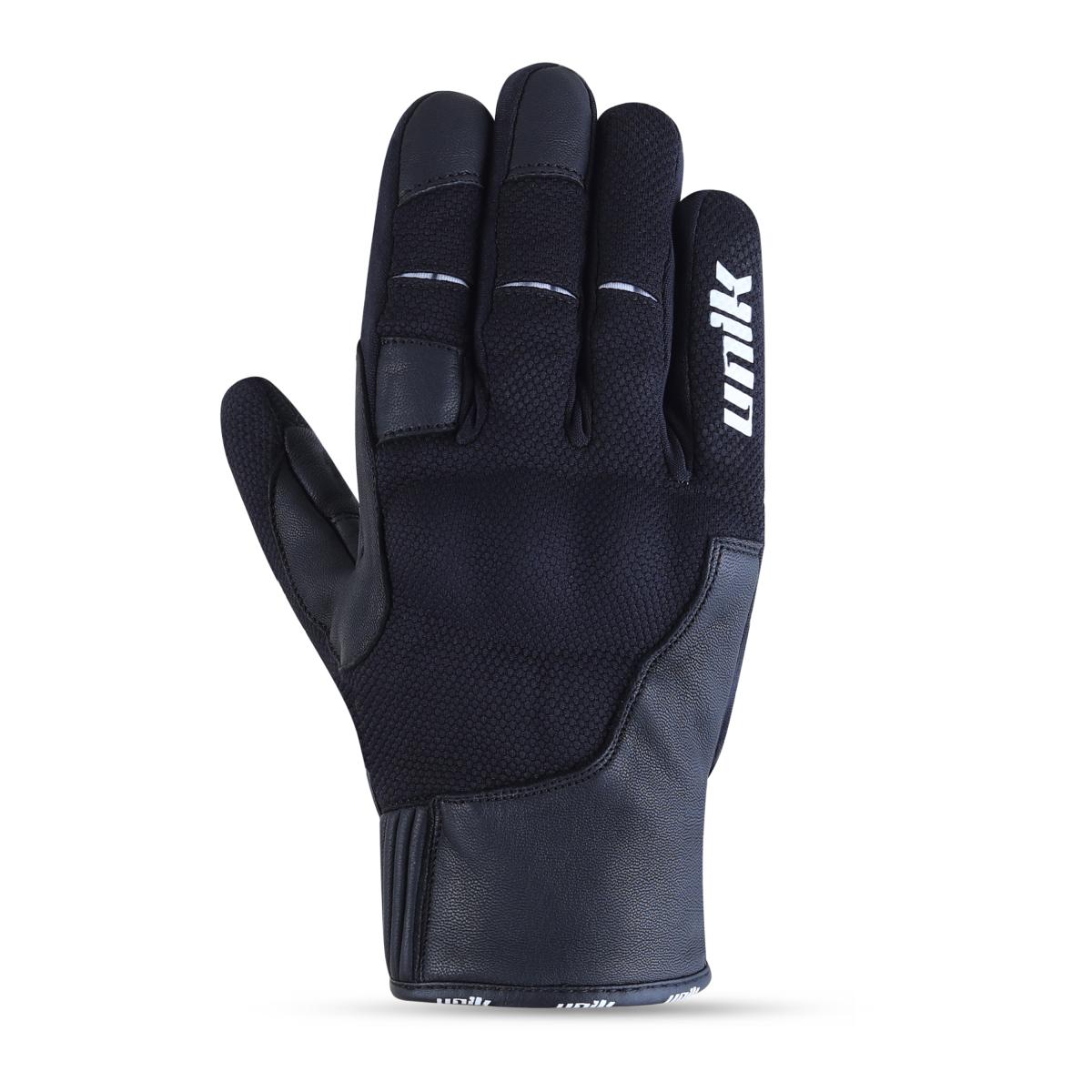 PAR GUANTES UNIK, "C-81", CON PROTECCION, TALLA L (9), NEGRO/BLANCO