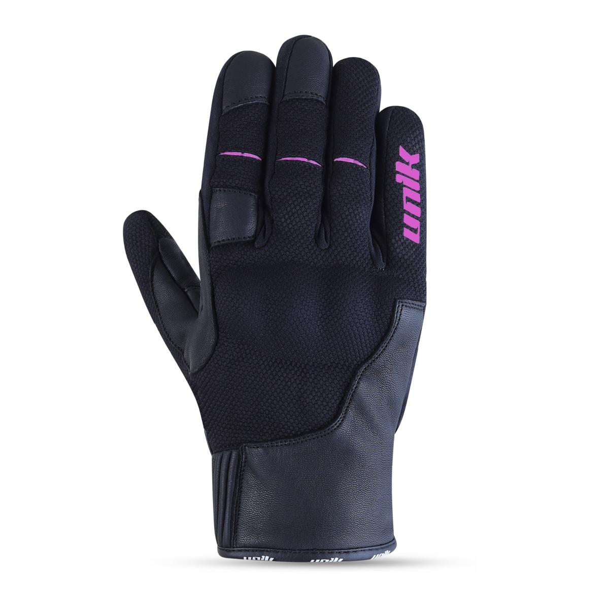 PAR GUANTES UNIK LADY, "C-81", CON PROTECCION, TALLA L (9), ROSA FLUOR